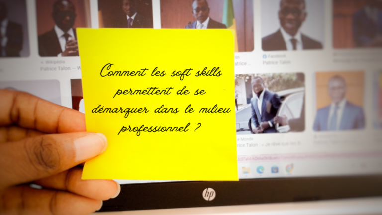 le pouvoir des soft skills phrase écrite sur post it